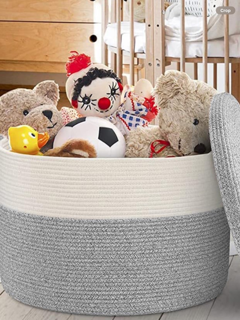 Extra large storage basket with lid❤️❤️❤️❤️